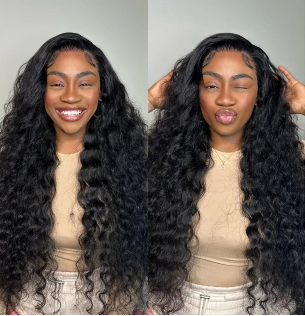 Midnight Baddie Waves 13x6 Glueless Wig