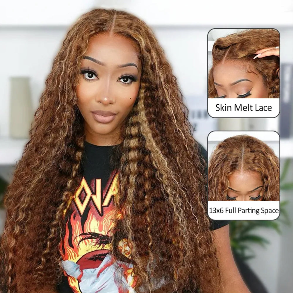 Golden Muse Water Wave 13x6 Glueless Wig