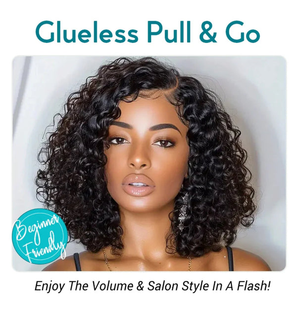 Salute Her Sculpted Curl Bob – Glueless 4x4 Side Part