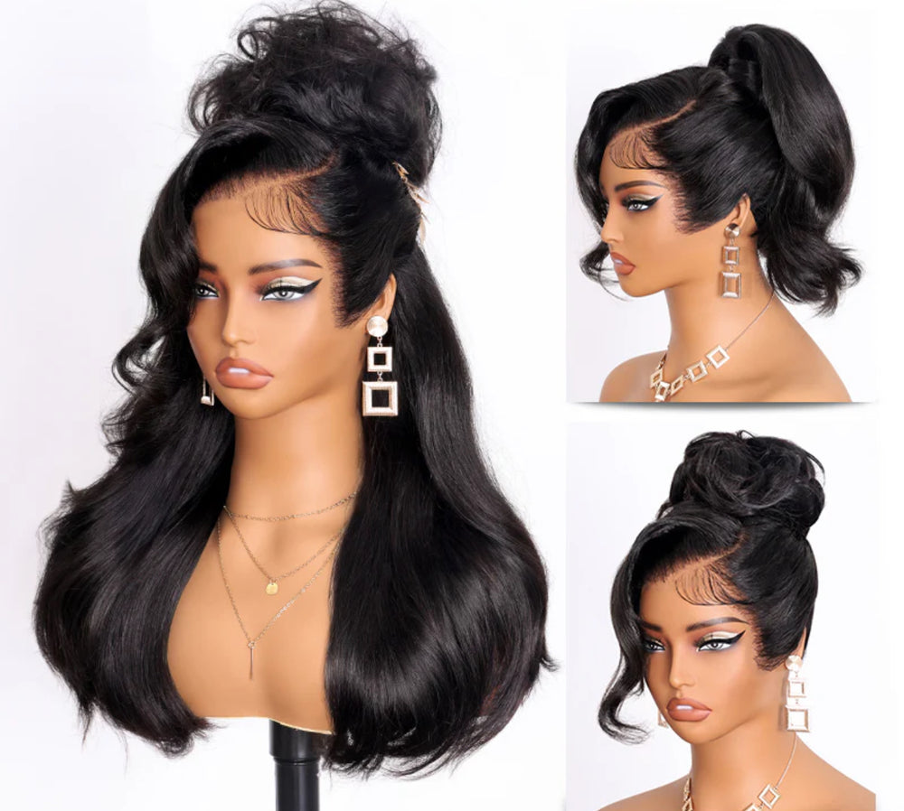 Peacock Opulence Layered Lace Wig — Pull-Go Fit