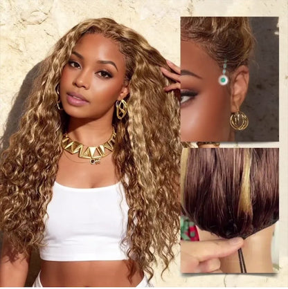Golden Muse Water Wave 13x6 Glueless Wig