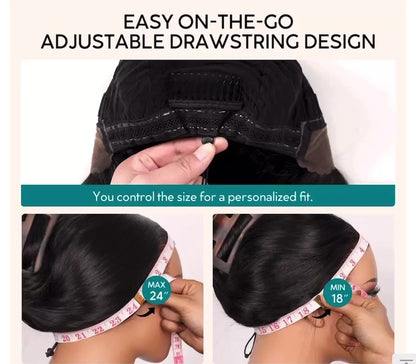 Midnight Baddie Waves 13x6 Glueless Wig
