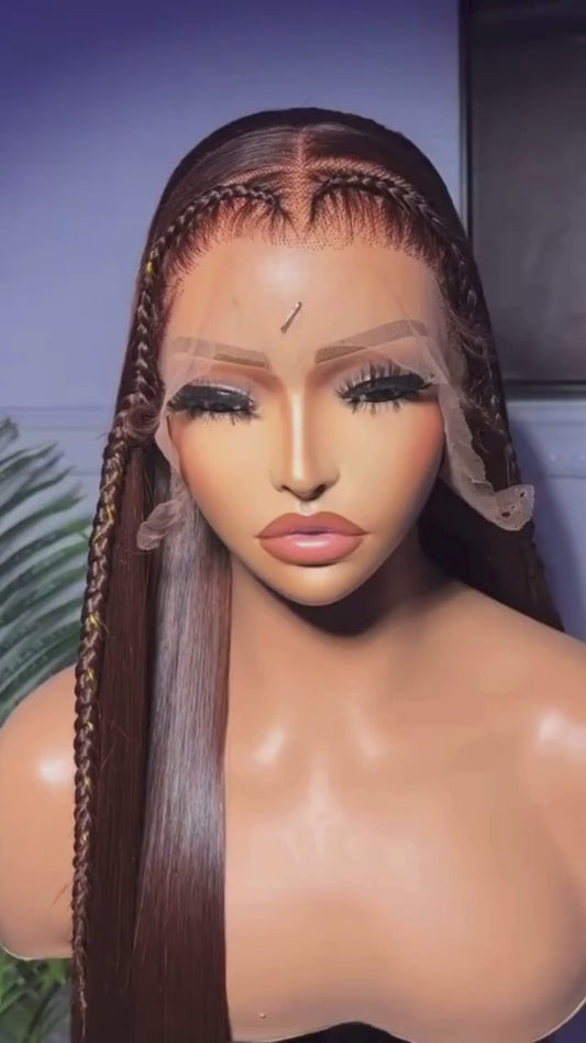 Blonde Straight 13x4 Transparent Lace Front Wig